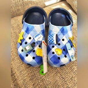 Bath & Body Works Crocs Gingham Womens Sz 7 Mens 5 New Limited Edition Shoes